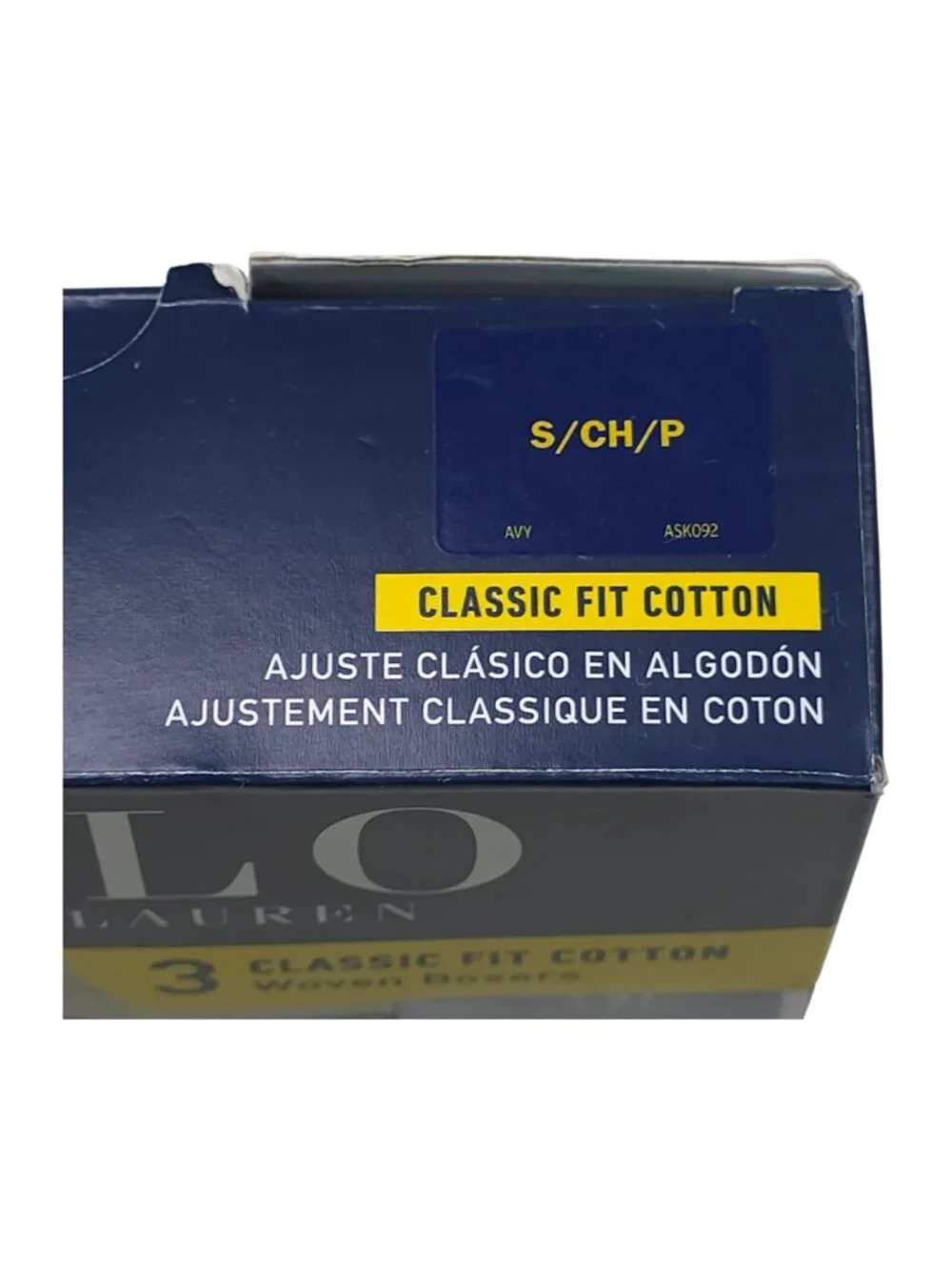 Polo Ralph Lauren 3 Pack Classic Fit Cotton Woven Boxers Soft Breathable Small